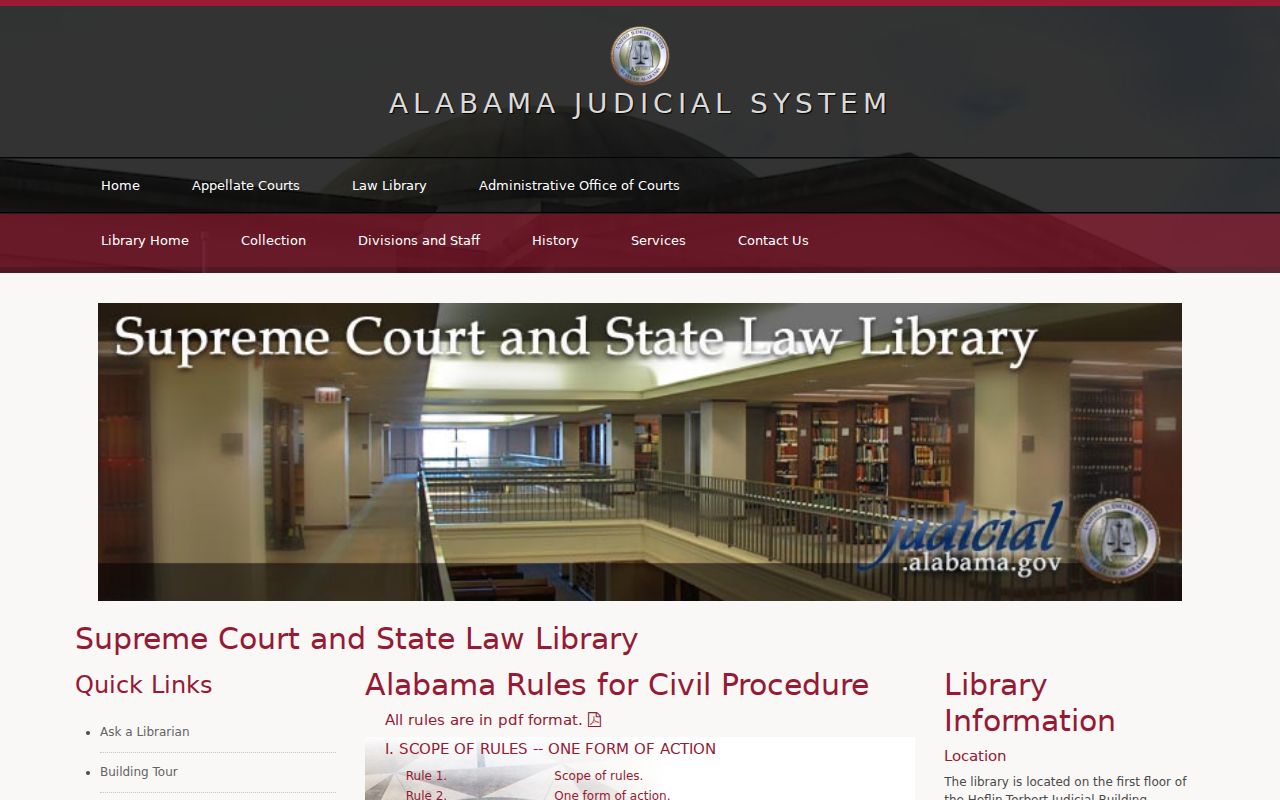 Alabama civil procedure rules for Talladega County civil dockets