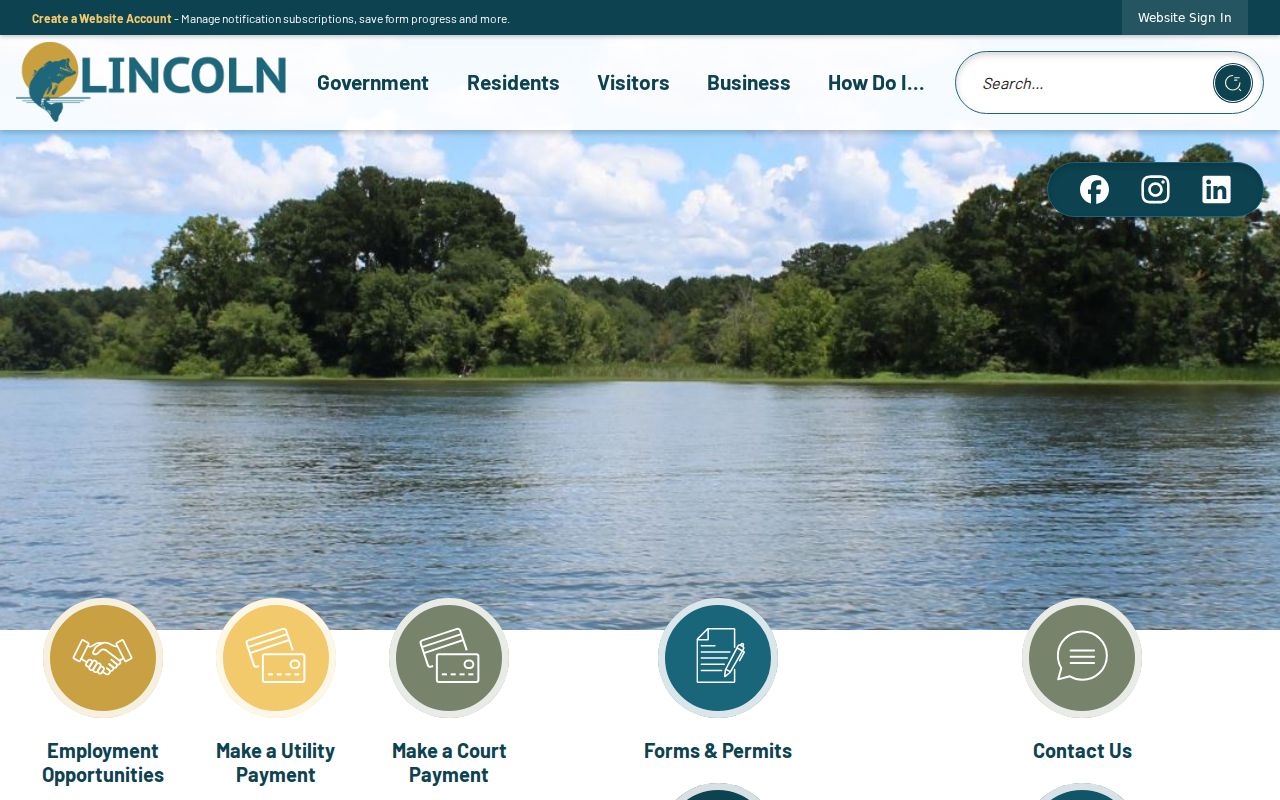 Lincoln city website for Lincoln court docket notices